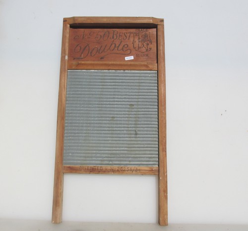 Antique wood washboard clothes - washboard,