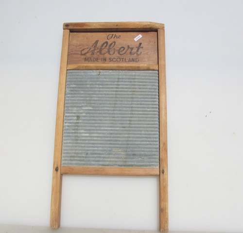 Antique wood washboard clothes - wood,