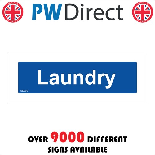 Sign laundry wayfinding - sign,